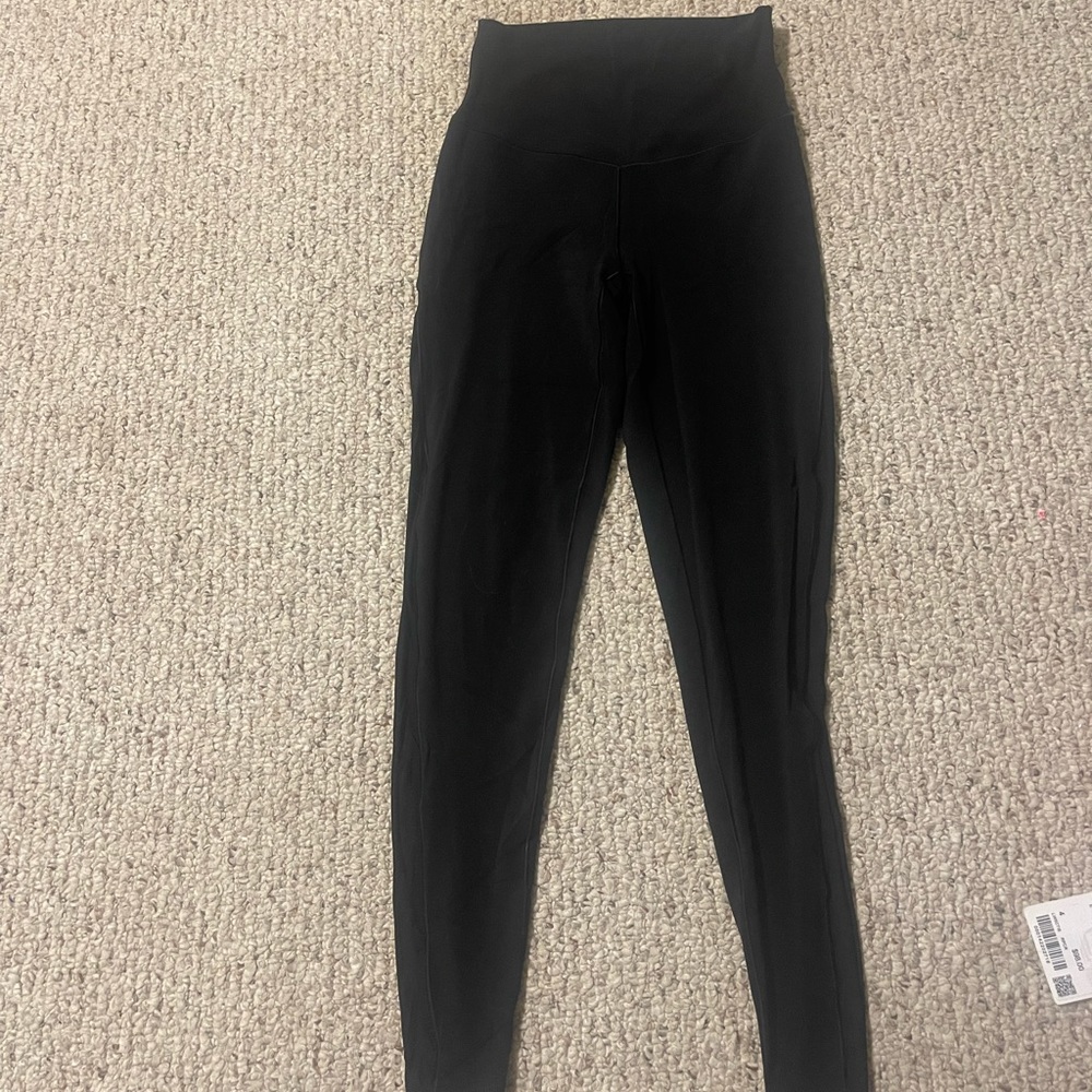 Black aerie leggings with side mesh size small